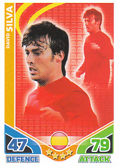 David Silva Spain 2010 World Cup Match Attax #226